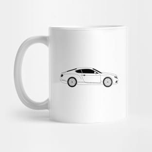 Continental GT Black Outline Mug